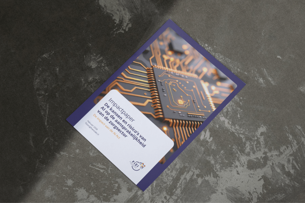 Cover Impactpaper: De kansen en risico’s van AI op de aansprakelijkheid van de zorgsector